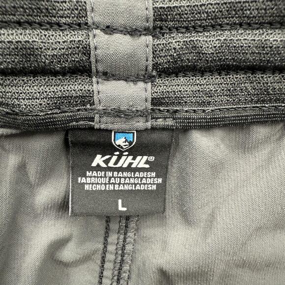 KUHL Shorts Mens Large Gray Quick Dry Stretch Elastic Waist Drawstring Hiking - Picture 3 of 8